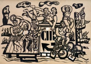 Grote parade door Fernand Leger