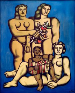 Compositie met drie zussen door Fernand Leger