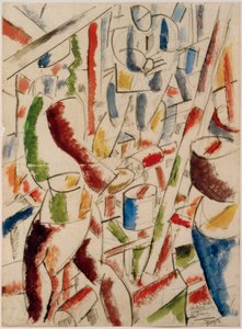 Soldaten die een loopgraaf graven door Fernand Leger
