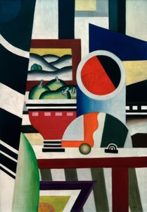 Stilleven met fruitschaal door Fernand Leger