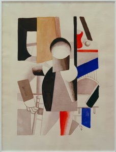 Studie voor Les trois camerades door Fernand Leger