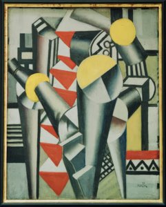 Studie over het kaartspel door Fernand Leger