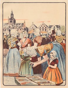 Een Markt in Zeeland door Fernand Piet