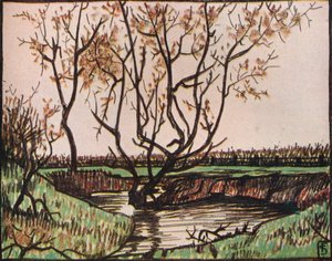 Le Ruisseau, c. 1919 door Fernand Scouflaire