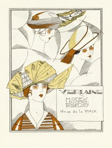 Advertentie voor Verlaine, Modes, Lingerie, Bibelots, pub. 1914 door Fernand Siméon