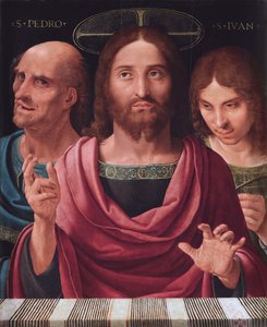 Salvator Mundi tussen Sint Petrus en Johannes, c.1507