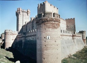 Uitzicht op het Castillo de la Mota, gebouwd voor Juan II in 1440 door Fernando de Carreno