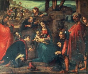 Aanbidding der Wijzen door Fernando de Llanos