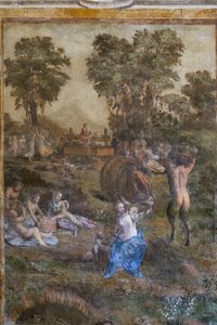 "Oogst", detail van de Camerino dei Baccanali