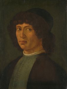 Portret van een jonge man door Filippino Lippi (manner of)