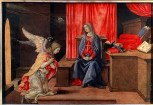 De annunciatie door Filippino Lippi