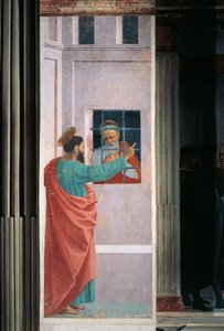 Sint Paulus bezoekt Sint Petrus in de gevangenis, door Filippino Lippi door Filippino Lippi