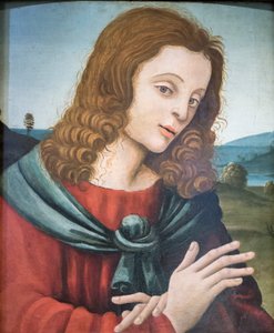 St. Johannes de evangelist, volgeling van Filippino Lippi door Filippino Lippi