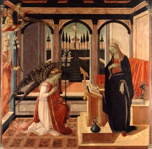 De Annunciatie door Filippino Lippi