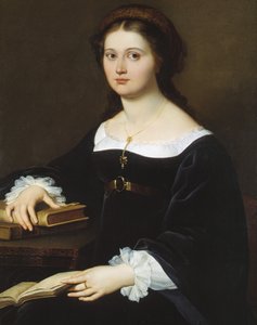 Portret van Costanza Monti Perticari, 1819-1821 door Filippo Agricola