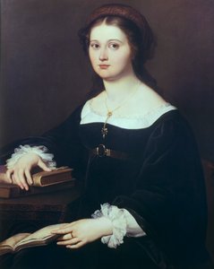 Portret van Costanza Perticari Monti door Filippo Agricola