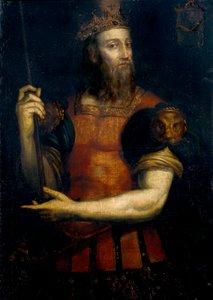 Portret van Wamba, Visigotische koning van Hispania (regeerde van 672 tot 680) door Filippo Ariosto