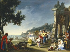 Tarantella in Mergellina, ca. 1750