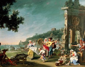 Tarantella in Margellina, ca. 1750