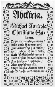 Alfabetprimer van Mikael Agricola (1508-57) door Finnish School
