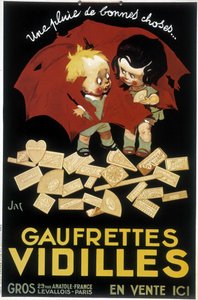 Franse reclame voor Wafer Vidilles (poster)