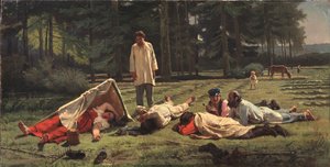 Rust bij de hooioogst, 1887