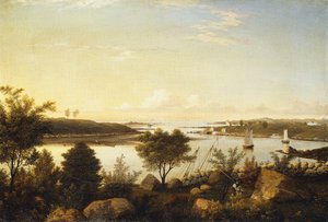 De Annisquam-rivier richting Ipswich Bay, 1848