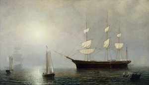 Het schip Starlight, ca.1860 (olieverf op doek)