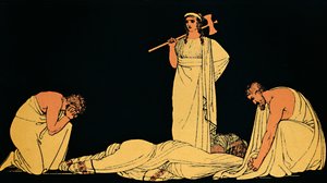 De moord op Agamemnon door Flaxman