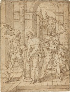 De Geseling van Christus door Flemish 17th Century after Hendrik de Clerck