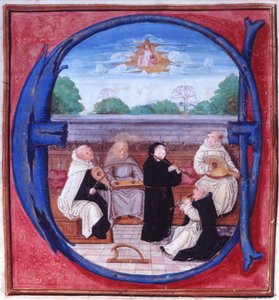 Add.15426 fol.86 Concert van de Vijf Ordes
