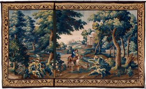 Vlaamse wandtapijt. Eind 17e eeuw. Eigendom van de kerk Sint-Walburgakerk Oudenaarde