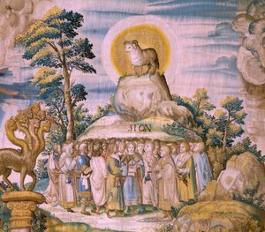 De Apocalyps: Sint-Michiel verslaat de draak (detail)