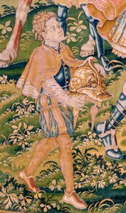 Vlaamse wandtapijt. Serie Het Boek van Judith. Oorlog komt naar Juda. Vierde wandtapijt in de serie. Fabrikant Nederland, Brussel(?). Tweede helft van de 16e eeuw. door Flemish School