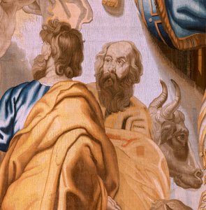 De Triomf van de Eucharistie. De vier evangelisten door Flemish School