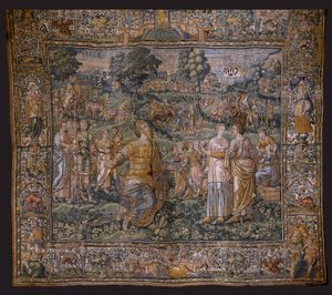 De geschiedenis van Abraham: De roeping van Abraham door Flemish School