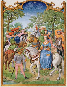 Fol 5v De Maand Mei: Festival van de Bomen, uit het Breviarium Grimani, c.1515 door Flemish School