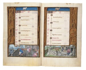 Folios uit het Rothschild-getijdenboek, Gent of Brugge