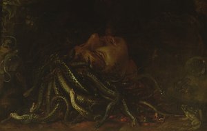 Hoofd van Medusa door Flemish School