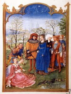 Huwelijk op het platteland uit een Breviarium Grimani