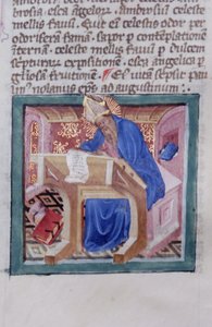 Pagina uit de Legenda Aurea, Brugge, ca. 1400-10 door Flemish School