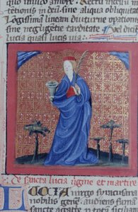 Pagina uit de Legenda Aurea, Brugge, ca. 1400-10