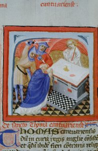Pagina uit de Legenda Aurea, Brugge, ca. 1400-10 door Flemish School