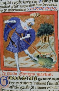 Pagina uit de Legenda Aurea, Brugge, ca. 1400-10 door Flemish School