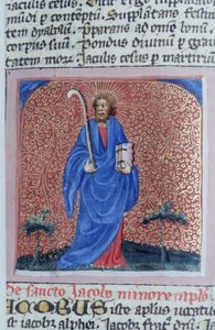 Pagina uit de Legenda Aurea, Brugge, ca. 1400-10 door Flemish School