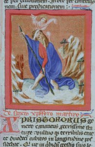 Pagina uit de Legenda Aurea, Brugge, ca. 1400-10 door Flemish School