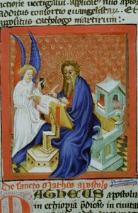 Pagina uit de Legenda Aurea, Brugge, ca. 1400-10