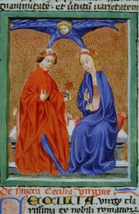 Pagina uit de Legenda Aurea, Brugge, ca. 1400-10 door Flemish School