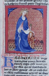 Pagina uit de Legenda Aurea, Brugge, ca. 1400-10 door Flemish School