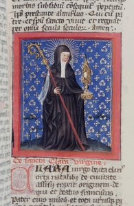 Pagina uit de Legenda Aurea, Brugge, ca. 1400-10 door Flemish School